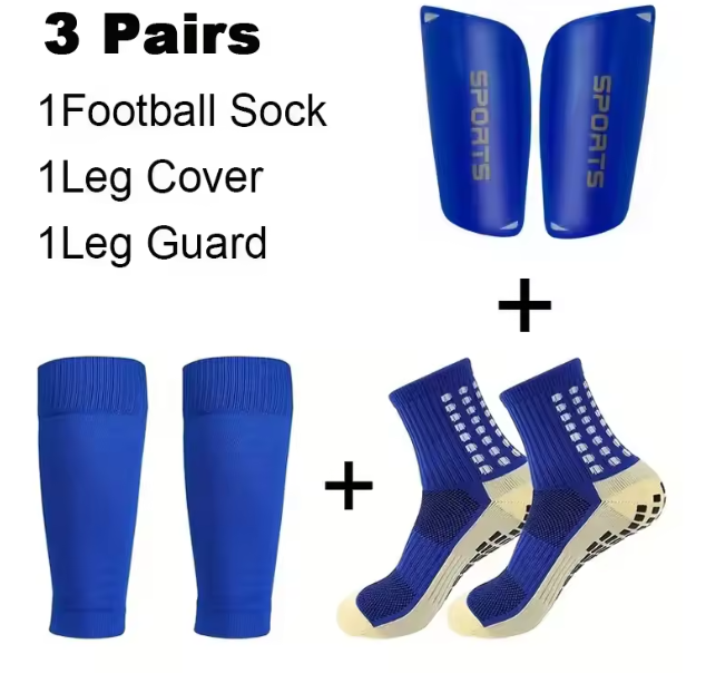 Match Day Bundle - Grip Socks + Shin Pads + Sock Sleeves