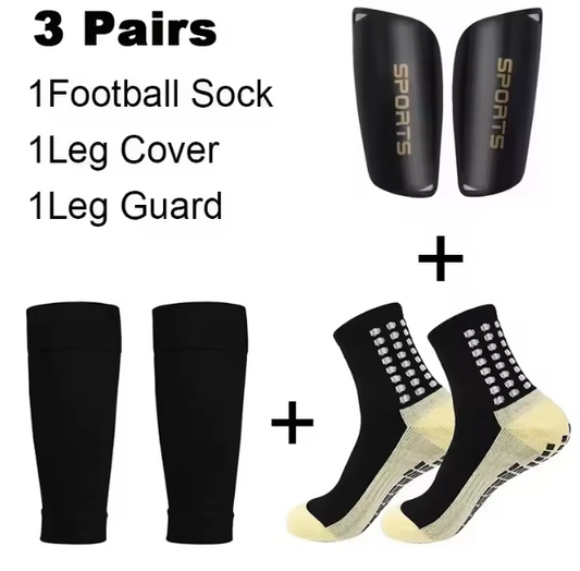 Match Day Bundle - Grip Socks + Shin Pads + Sock Sleeves